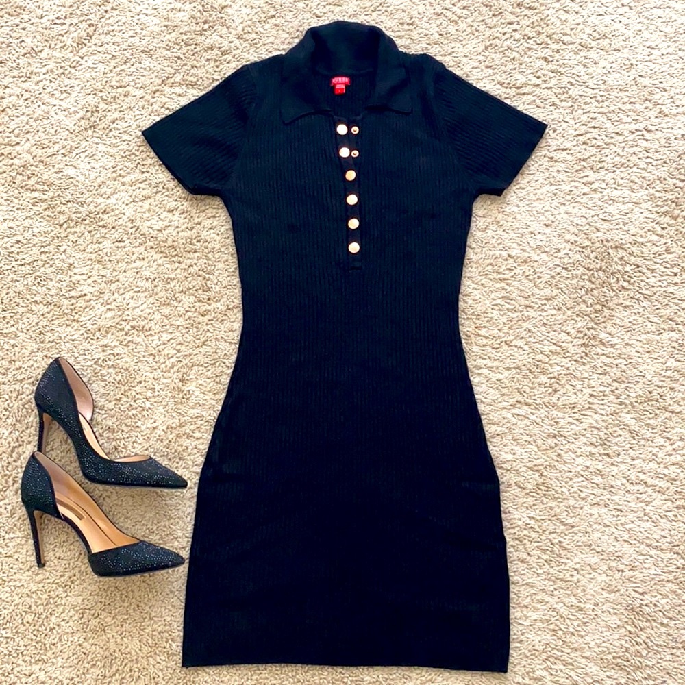 Guess Short Sleeve Sweater Dress